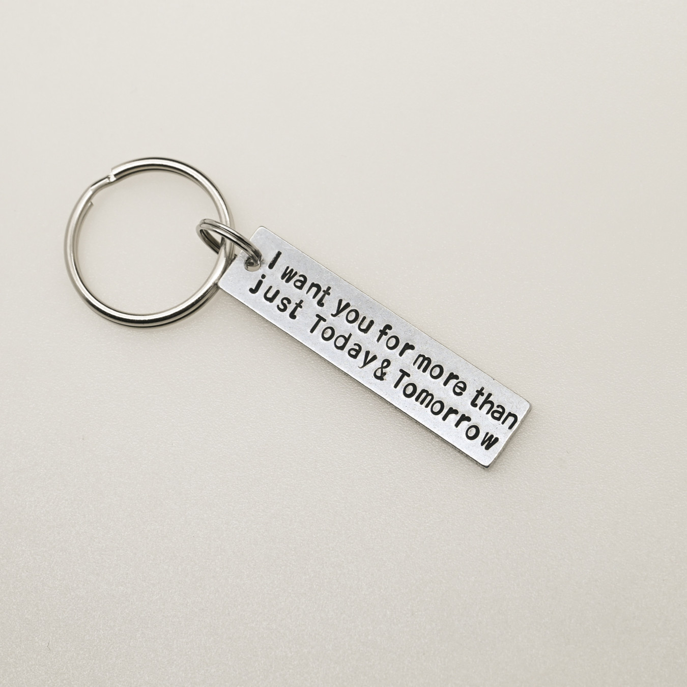 Personalized Hand Stamped Keychain