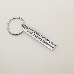 Personalized Hand Stamped Keychain product photograph