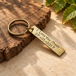 Coordinates Bar Keychain product photograph