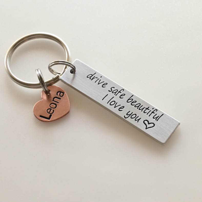 Coordinates Bar Keychain detail 1