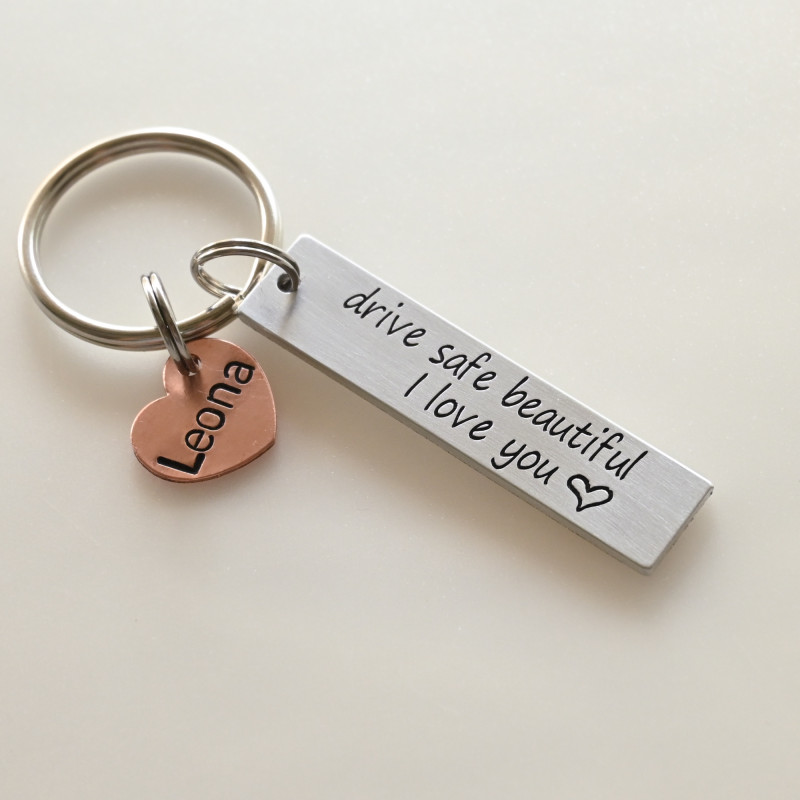 Engraved Bar Keychain