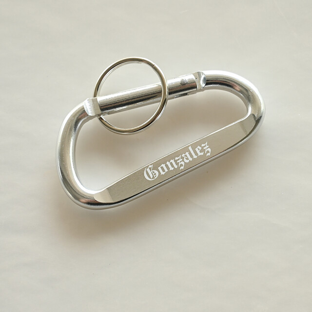 Engraved Carabiner detail 1 thumbnail