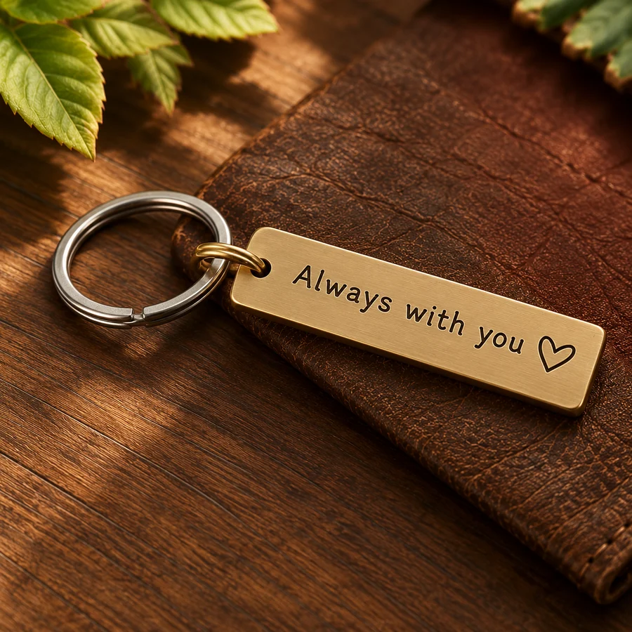 Keychain with a personal message